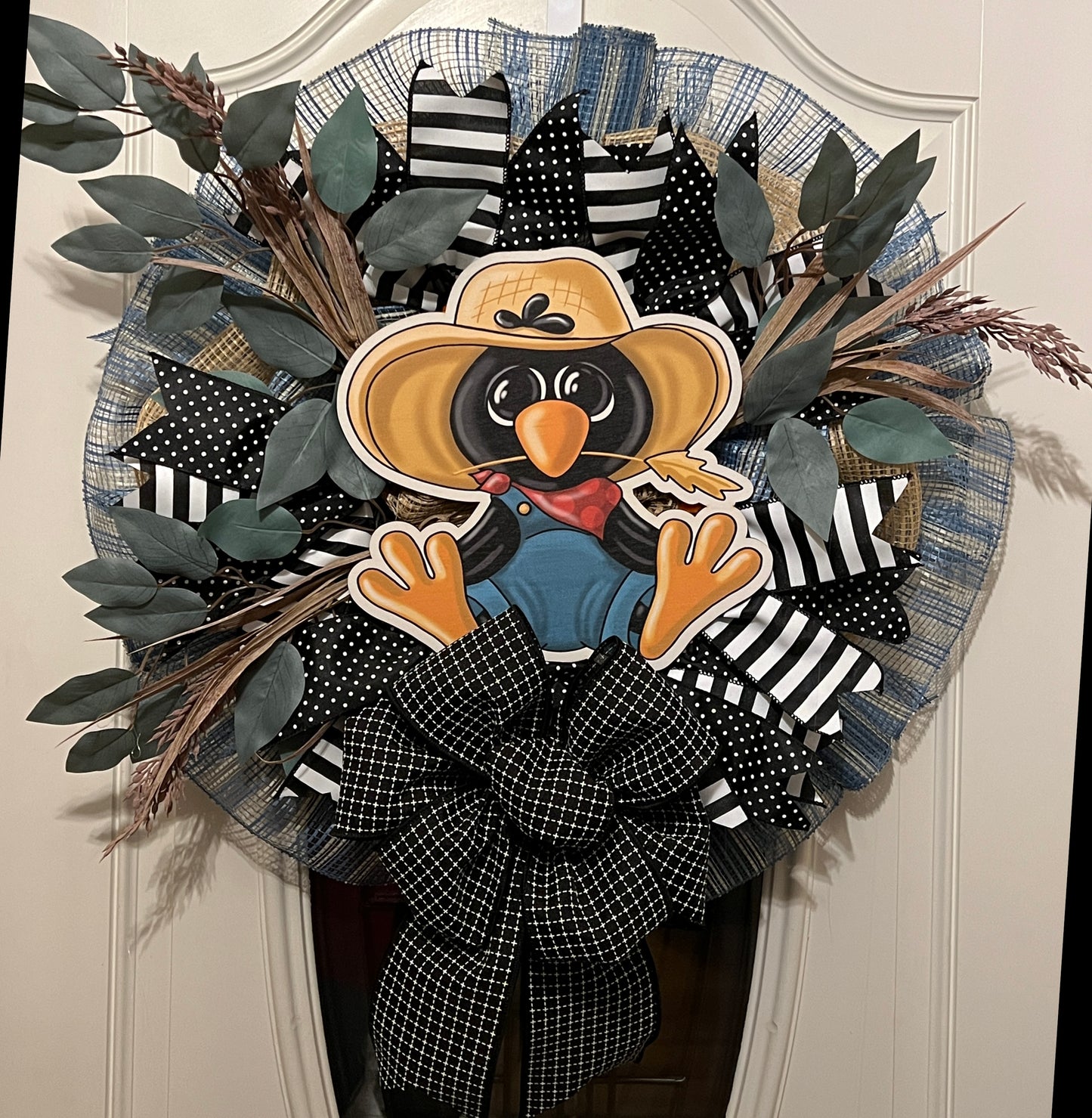 Fall Crow Wreath