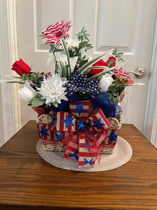 Patriotic Basket Centerpiece