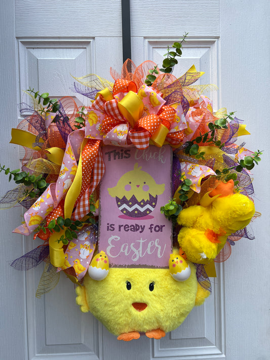 Easter Chick Wreath
