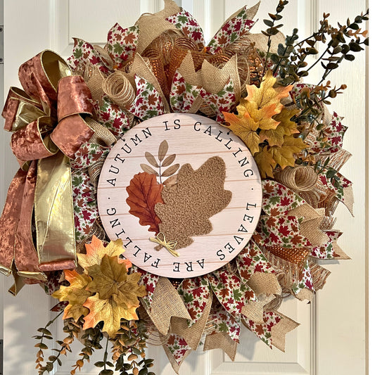Autumn Is Calling Wreath