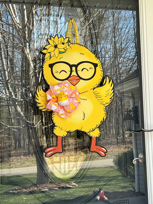 Happy Chick Easter Door Hanger