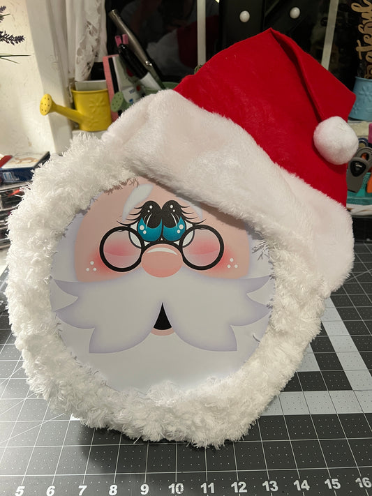 Santa face wreath