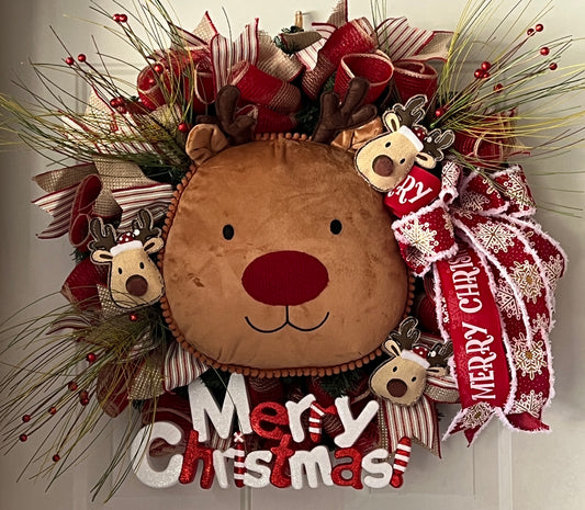 Merry Christmas Plush Reindeer