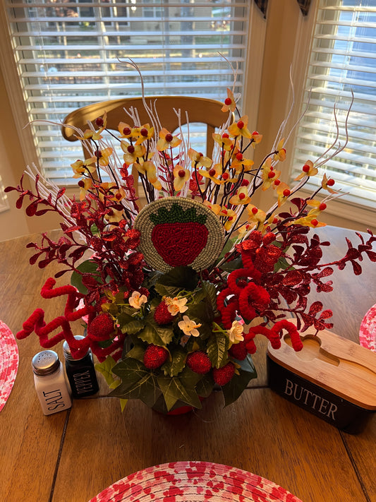 Very strawBERRY signature centerpiece